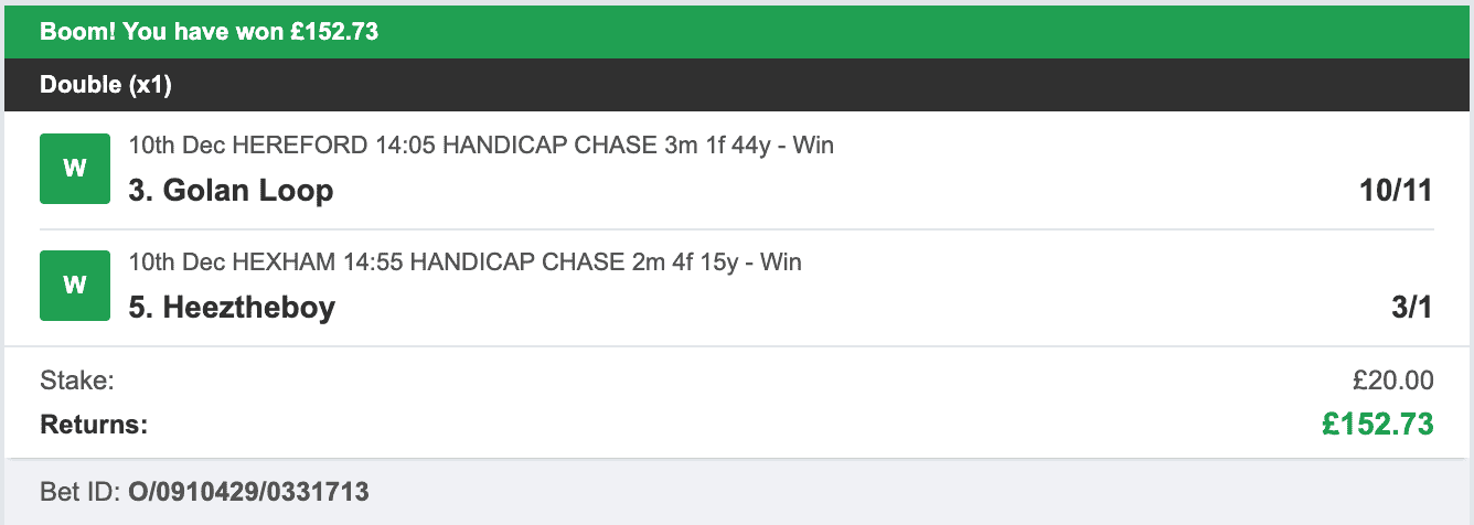 Bet Tips Of The Day - Winner - Double - 2025-12-10