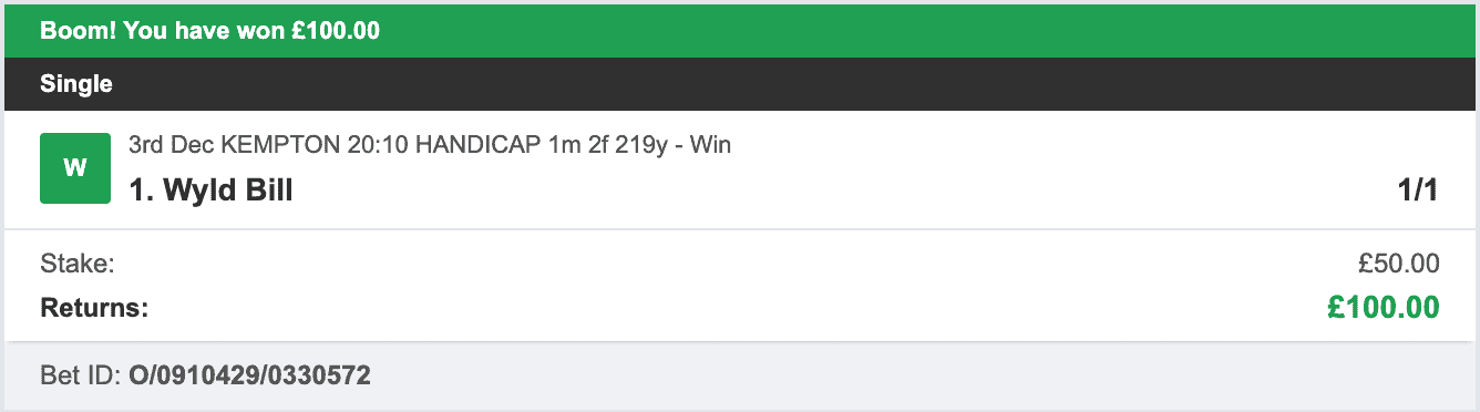 Bet Tips Of The Day - Winner 2 - 2025-12-03